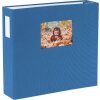 HNFD Fotoalbum Lona Blue Linen 1000 fotografií 34,5x33cm 168 bílých stran