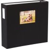 HNFD Fotoalbum Lona černé plátno 1000 fotografií 34,5x33 cm 168 stran