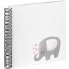 Spirálové album Walther Babyablum Elephant Hearting 25x25 cm 40 bílých stran
