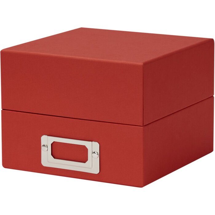 HNFD box na fotografie Sawala 10x15 cm rajče s papírovým víkem a přepážkami