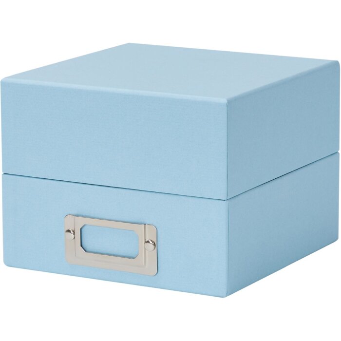 HNFD box na fotografie Sawala 10x15 cm Aqua s přepážkami a držákem štítků