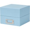 HNFD box na fotografie Sawala 10x15 cm Aqua s přepážkami a držákem štítků
