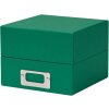 HNFD fotobox Sawala 10x15 cm jedlová zelená se 4 přepážkami a držákem na štítky