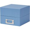 HNFD box na fotografie Sawala 10x15 cm tmavě modrý s přepážkami a držákem na štítky