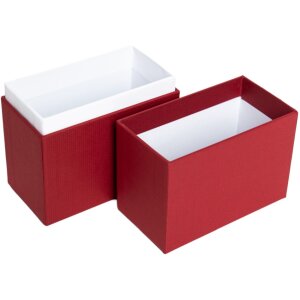 HNFD foto box Parda rosso 11x5,5x16 cm pro 200-300 fotografií 10x15 cm