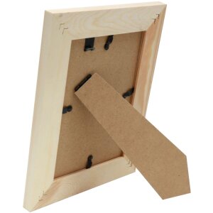 Deknudt dřevěný fotorámeček květinový tisk S68VH přírodní 13x18 cm