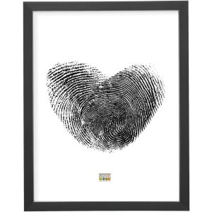 Plastový rám Deknudt S41VK2 černý se stříbrným okrajem 21x29,7 cm DIN A4
