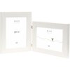 Deknudt dvojitý plastový rám S41VF1 bílý 2 fotografie 10x15 cm