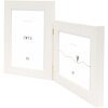 Deknudt dvojitý plastový rám S41VF1 bílý 2 fotografie 10x15 cm