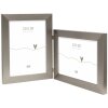 Deknudt dvojitý plastový rám S41VD1 stříbrný 2 fotografie 13x18 cm