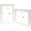 Deknudt dvojitý plastový rám S41VF1 bílý 2 fotografie 13x18 cm