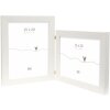 Deknudt dvojitý plastový rám S41VF1 bílý 2 fotografie 15x20 cm