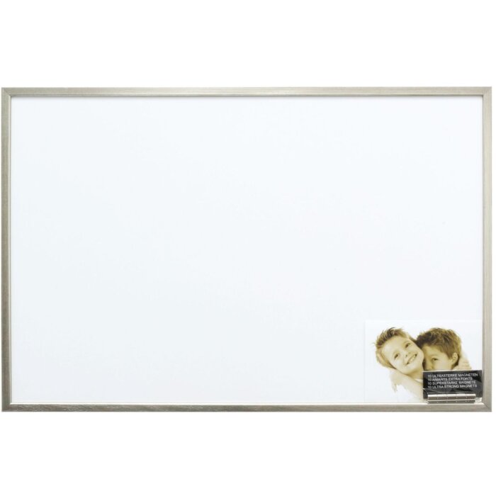 Deknudt dřevěná magnetická tabule S41JD1 stříbrná 40x60 cm