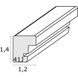 Deknudt dřevěná magnetická tabule S41JH1 přírodní 40x60 cm