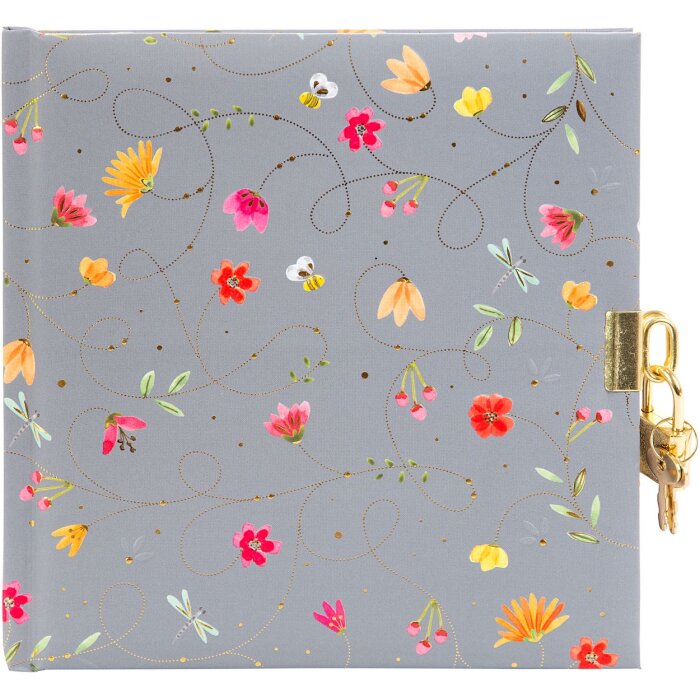 Goldbuch diář Letní den šedý 16,5x16,5 cm 96 bílých stran