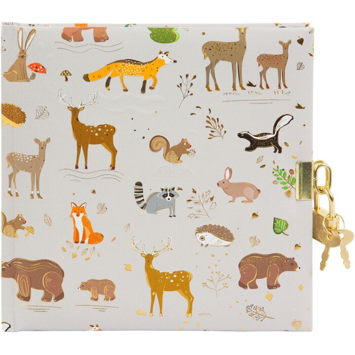 Goldbuch diář Woodland charm hnědý 16,5x16,5 cm 96 bílých stran