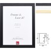 Efektní dřevěný obrazový rám profil 55 2,9 cm přírodní černý bílý 7x10 až 70x100 cm