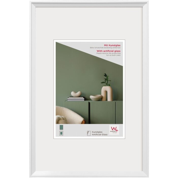 Plastový rám Walther Desire white 40x50 cm akrylové sklo