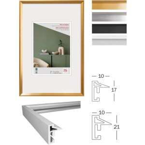Plastový rám Walther Desire white 40x50 cm akrylové sklo