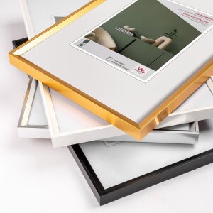 Walther plastový rám Desire 50x70 cm zlaté akrylové sklo MDF zadní panel