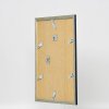 Efektní dřevěný obrazový rám profil 26 modrý 13x13 cm antireflexní sklo