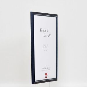 Efektní dřevěný obrazový rám profil 26 modrý 20x25 cm antireflexní sklo