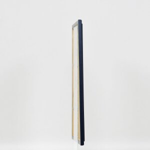 Efektní dřevěný obrazový rám profil 26 modrý 25x35 cm antireflexní sklo