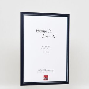 Efektní dřevěný obrazový rám profil 26 modrý 25x60 cm antireflexní sklo