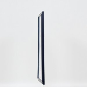 Efektní dřevěný obrazový rám profil 26 modrý 25x80 cm antireflexní sklo