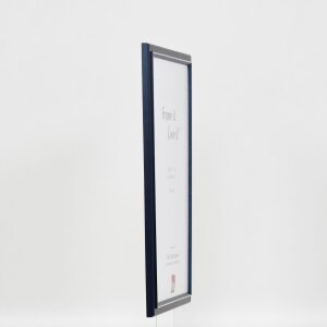 Efektní dřevěný obrazový rám profil 26 modrý 25x80 cm umělecké sklo