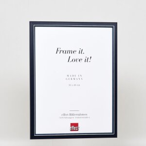Efektní dřevěný obrazový rám profil 26 modrý 35x50 cm antireflexní sklo