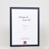Efektní dřevěný obrazový rám profil 26 modrý 35x50 cm antireflexní sklo