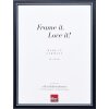 Efektní dřevěný obrazový rám profil 26 modrý 50x70 cm antireflexní sklo