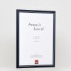 Efektní dřevěný obrazový rám profil 26 modrý 50x70 cm antireflexní sklo
