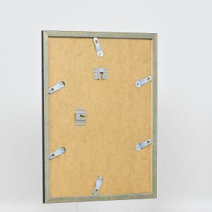 Efektní dřevěný obrazový rám profil 26 modrý 9x13 cm antireflexní sklo