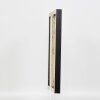 Efektní dřevěný obrazový rám profil 52 černý 7x10 cm normální sklo