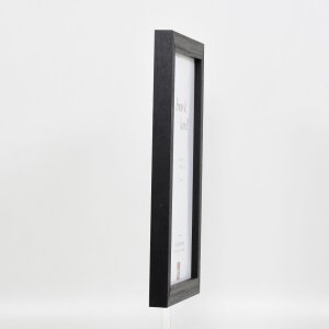 Efektní dřevěný obrazový rám profil 52 černý 7x10 cm umělecké sklo