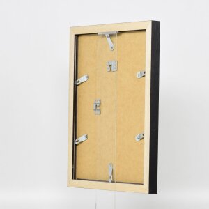 Efektní dřevěný obrazový rám profil 52 černý 13x13 cm antireflexní sklo