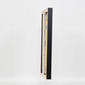 Efektní dřevěný obrazový rám profil 52 černý 13x13 cm umělecké sklo