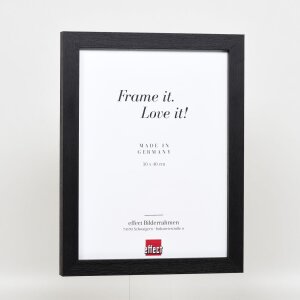 Efektní dřevěný rám na obrazy profil 52 černý 15x20 cm antireflexní sklo