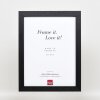 Efektní dřevěný rám na obrazy profil 52 černý 15x20 cm antireflexní sklo