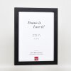 Efektní dřevěný rám na obrazy profil 52 černý 15x20 cm antireflexní sklo