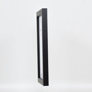 Efektní dřevěný obrazový rám profil 52 černý 59,4x84,1 cm umělecké sklo
