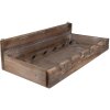 Clayre & Eef 5H0642 Stojan na láhve vína 57x28x14 cm hnědý