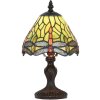 Clayre & Eef 5LL-5620 Stolní lampa Tiffany Ø 18x30 cm E14-max 1x25W zelená