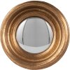Clayre & Eef 62S200GO Zrcadlo Ø 24x7 cm Zlaté kulaté nástěnné zrcadlo