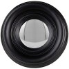 Clayre & Eef 62S208Z Zrcadlo Ø 21x4 cm Černé kulaté nástěnné zrcadlo