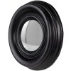 Clayre & Eef 62S208Z Zrcadlo Ø 21x4 cm Černé kulaté nástěnné zrcadlo