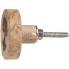 Clayre & Eef 65192 Dveřní klika Ø 4x4 cm hnědá