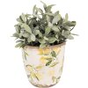 Clayre & Eef 6CE1532XS Dekorace Květináč Ø 11x10 cm Žlutý